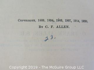 Academic Book Title: "Railroad Curves and Earthworks" by Allen; Sixth Edition; 1920; McGraw-Hill