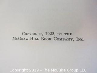 Academic Book Title: "Sewerage and Sewage Disposal; First Edition; by Metcalf and Edddy; 1922; pub by McGraw-Hill