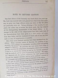 Academic Book Title: "Textbook of Geometry, Revised by Wentworth; 1889; pub by Ginn and Co. 