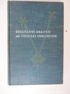 Academic Book Title: "Qualitative Analysis and Chemical Equilibrium" by Hogness and Johnson; 1954