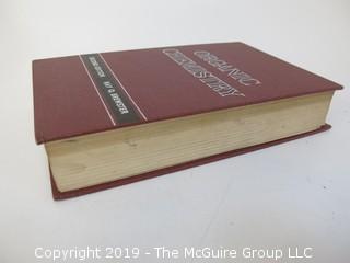 Academic Book Title: "Organic Chemistry" by Brewster; second edition; 1958; pub by Prentice-Hall Inc.