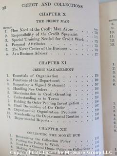 Academic Book Title: "Modern Business; Credit and Collections by Beebe, Morton and Gotlieb; Vol. 20; 1924; Alexander Hamilton Institute 