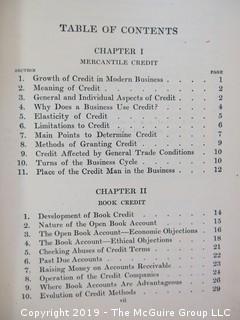 Academic Book Title: "Modern Business; Credit and Collections by Beebe, Morton and Gotlieb; Vol. 20; 1924; Alexander Hamilton Institute 