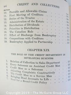 Academic Book Title: "Modern Business; Credit and Collections by Beebe, Morton and Gotlieb; Vol. 20; 1924; Alexander Hamilton Institute 