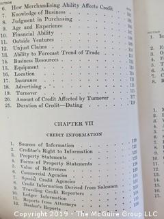 Academic Book Title: "Modern Business; Credit and Collections by Beebe, Morton and Gotlieb; Vol. 20; 1924; Alexander Hamilton Institute 