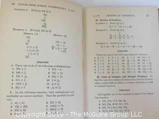 Academic Book Title: Junior High School Mathematics: First Course by Vosburgh and Gentleman; 1922; The MacMillan Co.