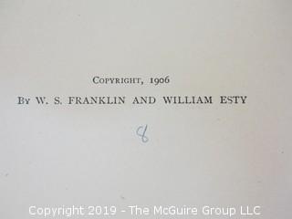 Academic Book Title: "Dynamo Laboratory Manual: Vol. I by Franklin and Esty; 1916; pub by The MacMillan Co.