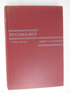 Academic Book Title: "Psychology" by Woodworth; 1937; Third Edition; pub by Henry Holt and Co.  