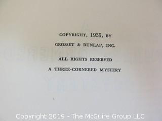 Book Title: "A Three-Cornered Mystery" by Carolyn Keene; 1935; pub by Grosset and Dunlap; 