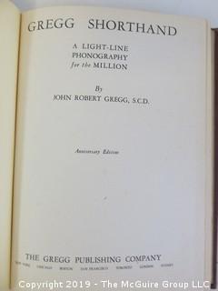 Academic Book Title: "Gregg Shorthand: A light-Line Phonography For The Million" by John Robert Gregg; 1929 