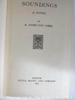 Book Title: "Sounding - A Novel" by A. Hamilton Gibbs; 1925; Little Brown and Co.