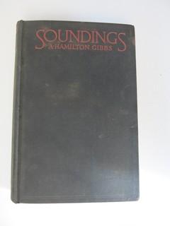 Book Title: "Sounding - A Novel" by A. Hamilton Gibbs; 1925; Little Brown and Co.