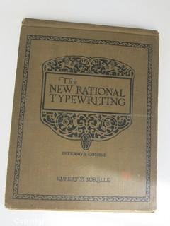 Book Title: "The New National Typewriting Intensive Course" by  Rupert P. Sorelle; 1926; Gregg Co.