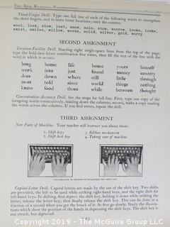 Book Title: "The New National Typewriting Intensive Course" by  Rupert P. Sorelle; 1926; Gregg Co.