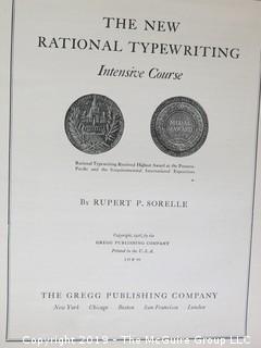 Book Title: "The New National Typewriting Intensive Course" by  Rupert P. Sorelle; 1926; Gregg Co.