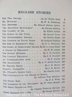 Book Title: "International Short Stories", compiled by Francis Reynolds; 1910; Collier and Sons