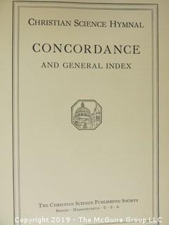 Book Title: "Concordance and General Index to the Christian Science Hymnal"; 1932