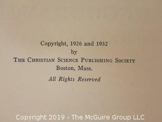 Book Title: "Concordance and General Index to the Christian Science Hymnal"; 1932