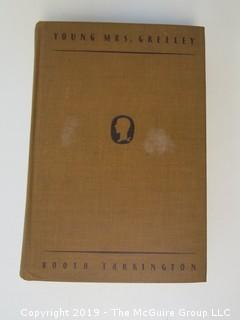 Book Title: "Young Mrs. Greeley" by Booth Tarkington; 1929; pub by Doubleday, Doran and Co.  