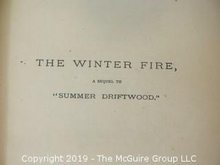 Book Title: "The Winter Fire" by Rose Porter; 1874; Anson D.F. Randolph and Co. 