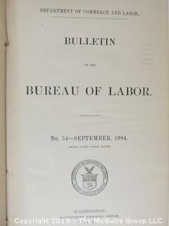 Periodical: Bureau of Labor; U.S. Department of Labor and Commerce; 1904