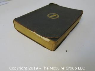 Religous Book: "A Complete Concordance to Science and Health with Key to the Scriptures" by Mary Baker Eddy; 1933; President of the Massachusetts Metaphysical College, Boston    About the author: Mary Baker Eddy (1821-1910) was an influential American author, teacher, and religious leader, noted for her groundbreaking ideas about spirituality and health, which she named Christian Science. She articulated those ideas in her major work, Science and Health with Key to the Scriptures, first published in 1875. Four years later she founded the Church of Christ, Scientist, which today has branch churches and societies around the world. In 1908 she launched The Christian Science Monitor, a leading international newspaper, the recipient, to date, of seven Pulitzer Prizes.  