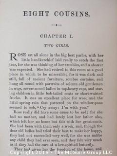 Book Title: "Eight Cousins" by Louisa M. Alcott; published by Little, Brown and Co.; 1902 