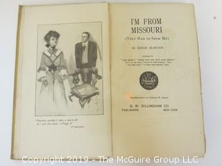 Book Title: "I'm From Missouri" by Hugh McHugh; 1904