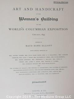 Book Title: "Art and Handicraft In The Women's Building, 1893 Columbian Exposition; Chicago