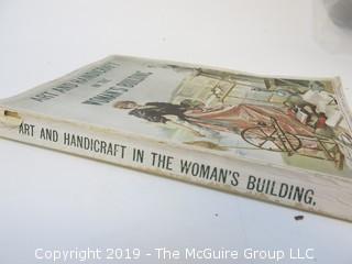 Book Title: "Art and Handicraft In The Women's Building, 1893 Columbian Exposition; Chicago