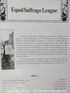 Book Title: "The Llamarada-The Yearbook of the Junior Class; Mt. Holyoke"; 1917