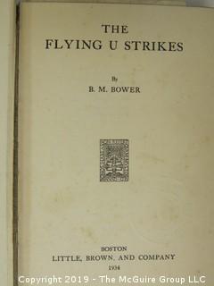 Book Title: "The Flying U Strikes" by B. M. Bower; 1934; Little, Brown and Co.