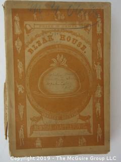 Book Title: "Bleak House" by Charles Dickens; 1873; pub by D. Appleton and Co. 