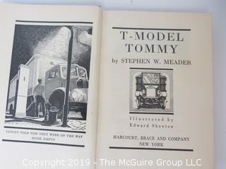 Children's Book: "T-Model Tommy" by Stephen W. Meader; 1940; pub by Harcourt Brace and Co. 