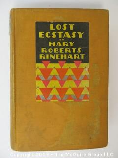 Book Title: "Lost Ecstasy" by Mary Roberts Rinehart; 1927; pub by George H. Doran Co.  