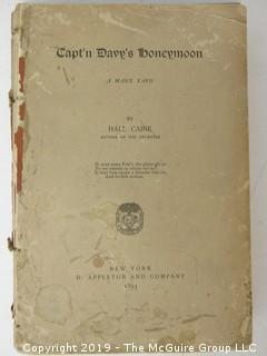 Book Title: "Cap't Davy's Honeymoon" by Hall Caine; 1892; D. Appleton and Co.