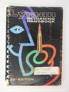 Book Title: "Lyman Reloading Handbook"; 43 edition; 1948