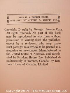 Book Title: "The Hidden Key" by George Harmon Coxe; 1963; Alfred A. Knopf