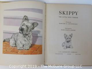 Children's Book: "Skippy - The Little Skye Terrier" by Dorothy K L'Hommedieu; 1944; J.B. Lippencott  