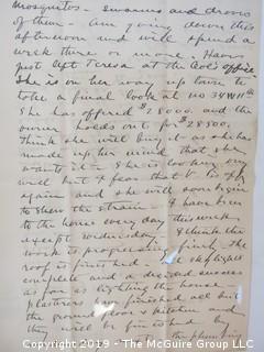 Old Paper: Collection of 1902 letters sent by Mr. Lorenzo Semple, Esq. (Member of the NY Law Firm Coudert Bros.) to his wife, from Switzerland and France  