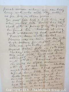 Old Paper: Collection of 1902 letters sent by Mr. Lorenzo Semple, Esq. (Member of the NY Law Firm Coudert Bros.) to his wife, from Switzerland and France  