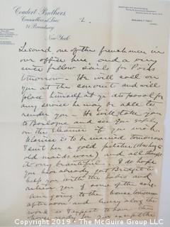 Old Paper: Collection of 1902 letters sent by Mr. Lorenzo Semple, Esq. (Member of the NY Law Firm Coudert Bros.) to his wife, from Switzerland and France  