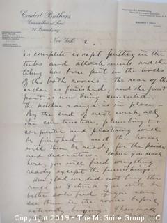 Old Paper: Collection of 1902 letters sent by Mr. Lorenzo Semple, Esq. (Member of the NY Law Firm Coudert Bros.) to his wife, from Switzerland and France  