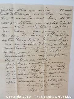 Old Paper: Collection of 1902 letters sent by Mr. Lorenzo Semple, Esq. (Member of the NY Law Firm Coudert Bros.) to his wife, from Switzerland and France  