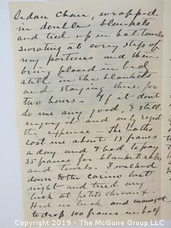 Old Paper: Collection of 1902 letters sent by Mr. Lorenzo Semple, Esq. (Member of the NY Law Firm Coudert Bros.) to his wife, from Switzerland and France  