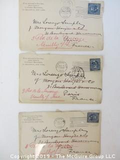 Old Paper: Collection of 1902 letters sent by Mr. Lorenzo Semple, Esq. (Member of the NY Law Firm Coudert Bros.) to his wife, from Switzerland and France  