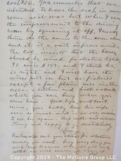 Old Paper: Collection of 1902 letters sent by Mr. Lorenzo Semple, Esq. (Member of the NY Law Firm Coudert Bros.) to his wife, from Switzerland and France  