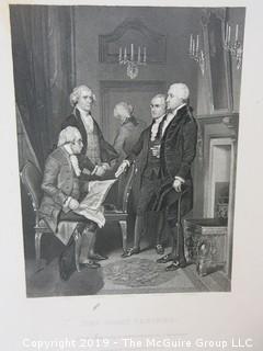 Old Paper: "History of the United States"; collection of photogravure images