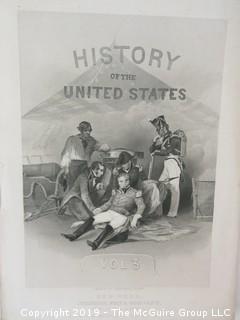 Old Paper: "History of the United States"; collection of photogravure images