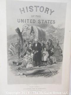 Old Paper: "History of the United States"; collection of photogravure images